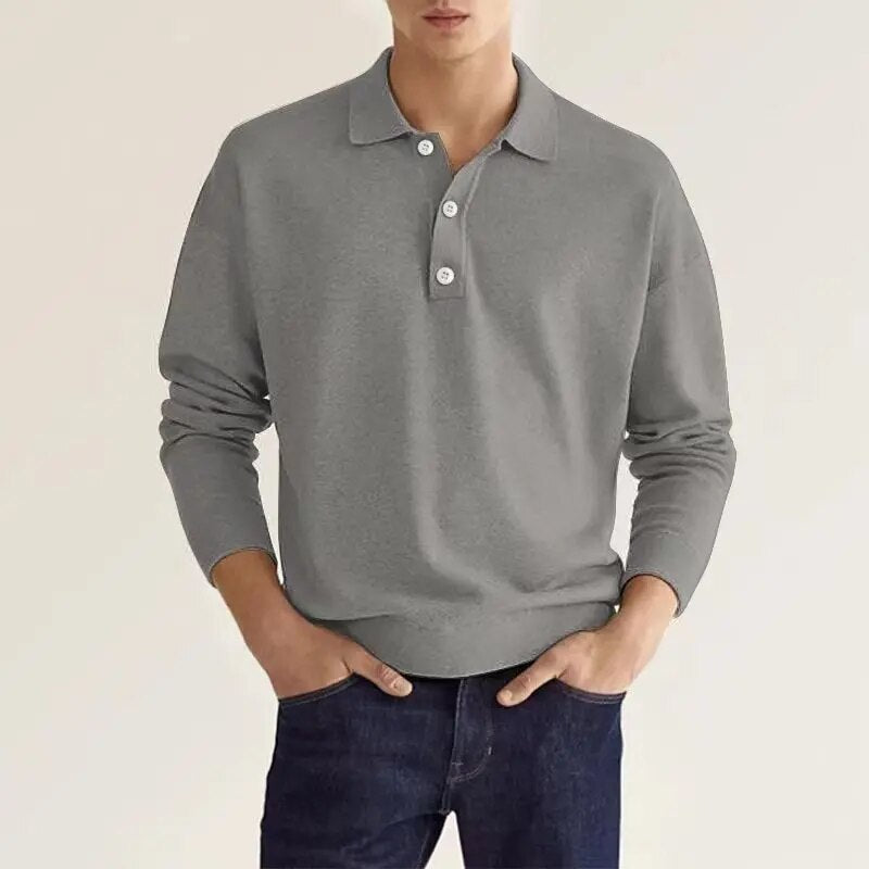 Poloshirt met lange mouwen heren - maximale elegantie en comfort - Thibo