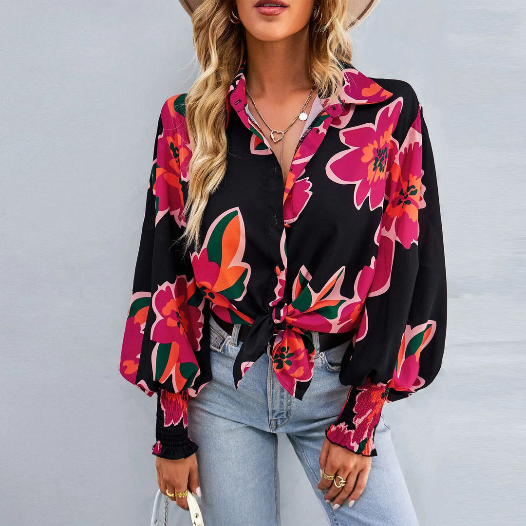 Blouse dames met bloemenprint - Flora