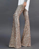 Uitlopende dames broek met glitters – Zoe