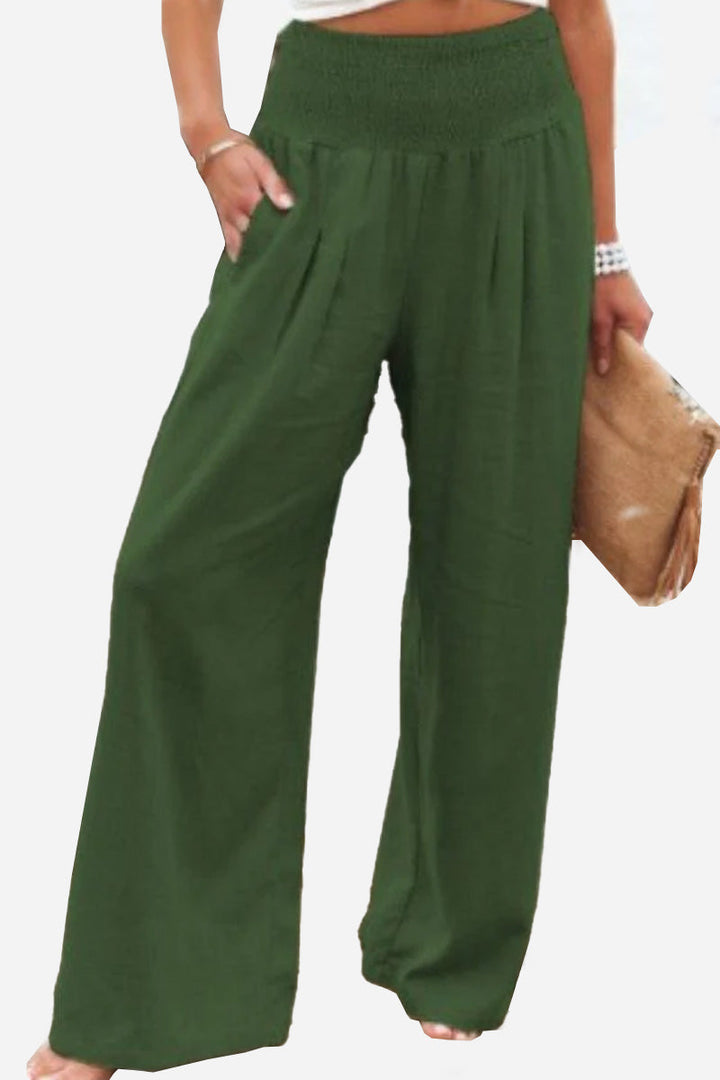 Palazzo dames broek met hoge taille - Jamilla