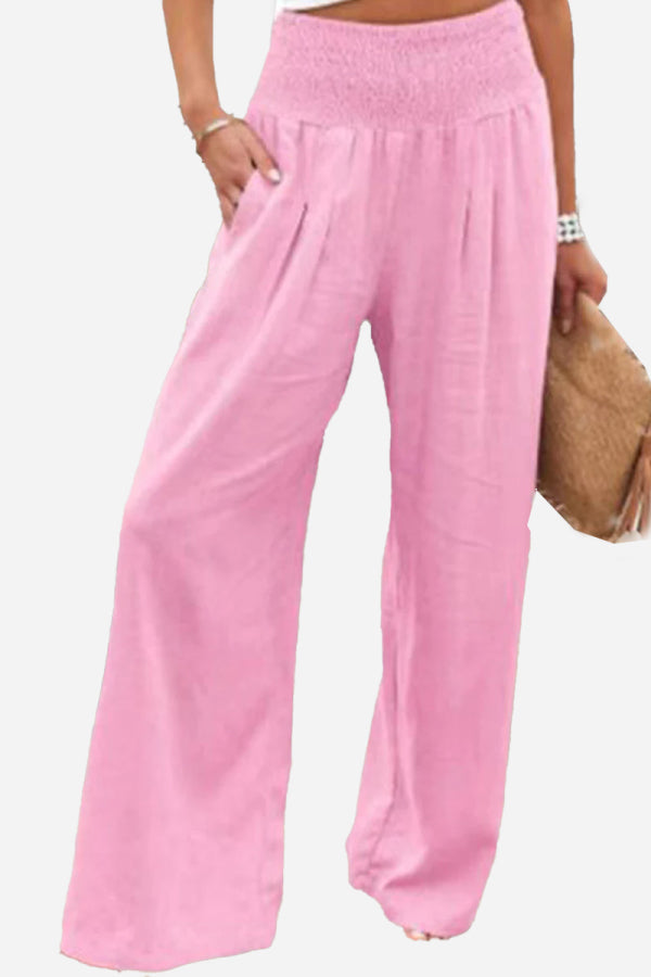 Palazzo dames broek met hoge taille - Jamilla
