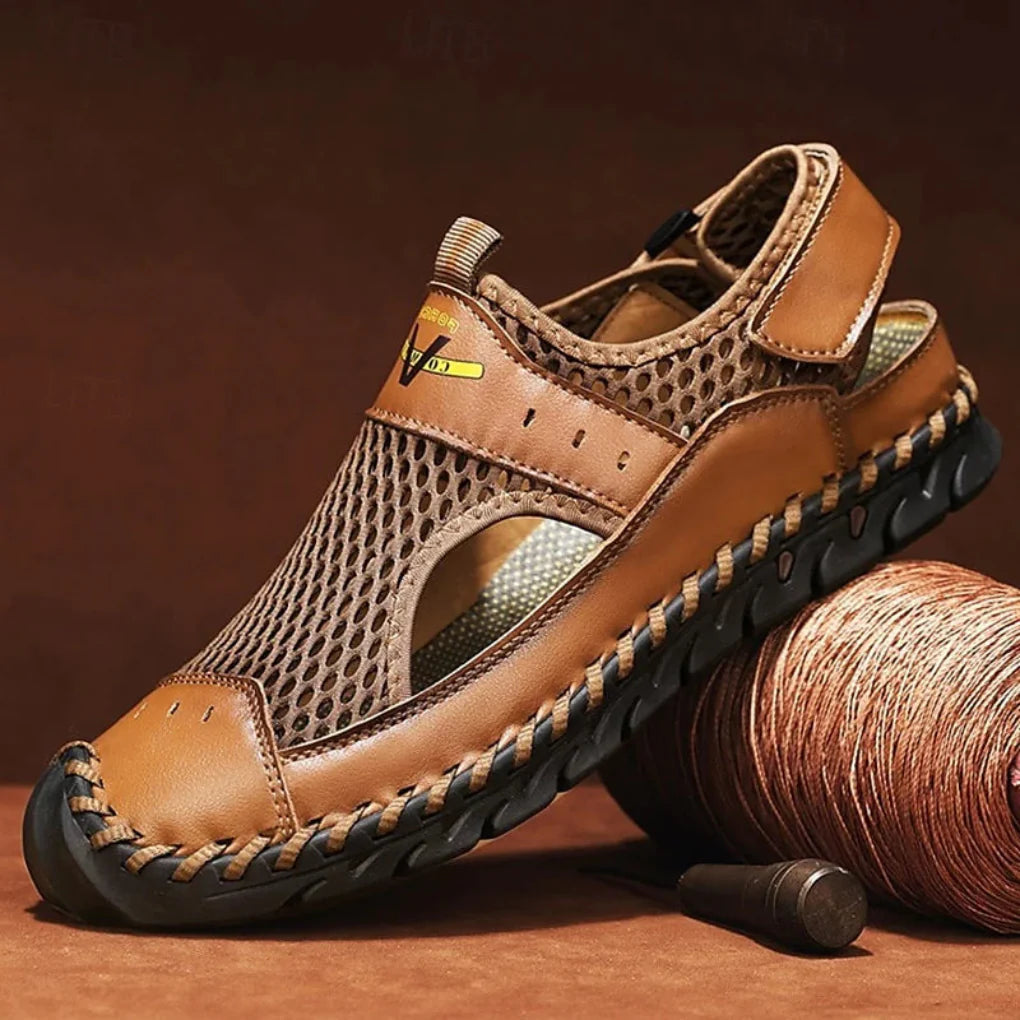 Orthopedische mesh sandalen voor heren