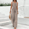 Mouwloze jumpsuit met V-halslijn dames - Stella