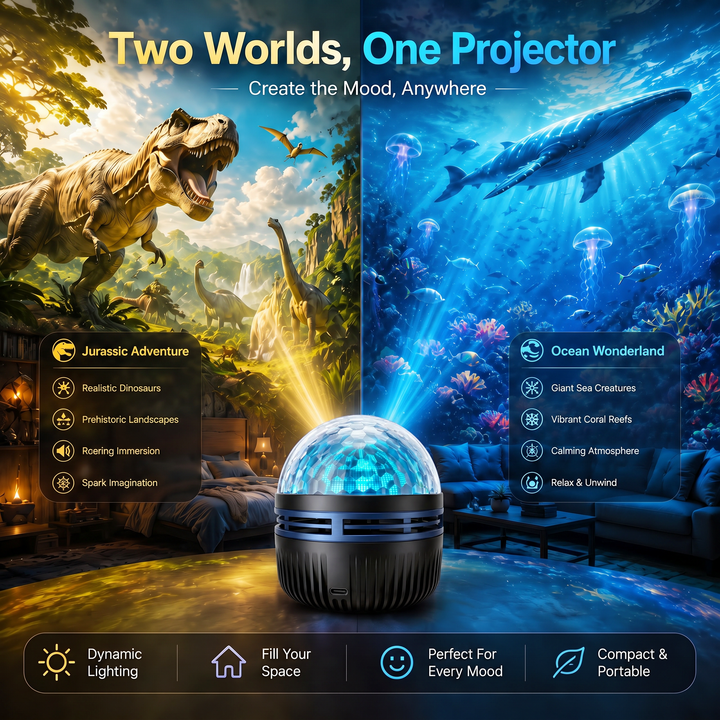 360° Dynamische Galaxy-sterrenhemelprojector nachtlampje met zwanenhals en USB-voeding