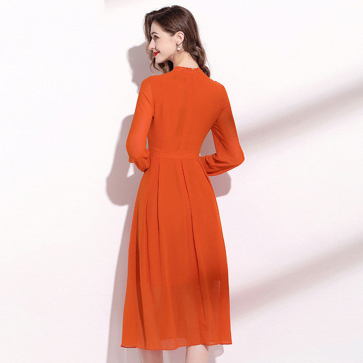 Elegante Oranje Jurk voor Dames