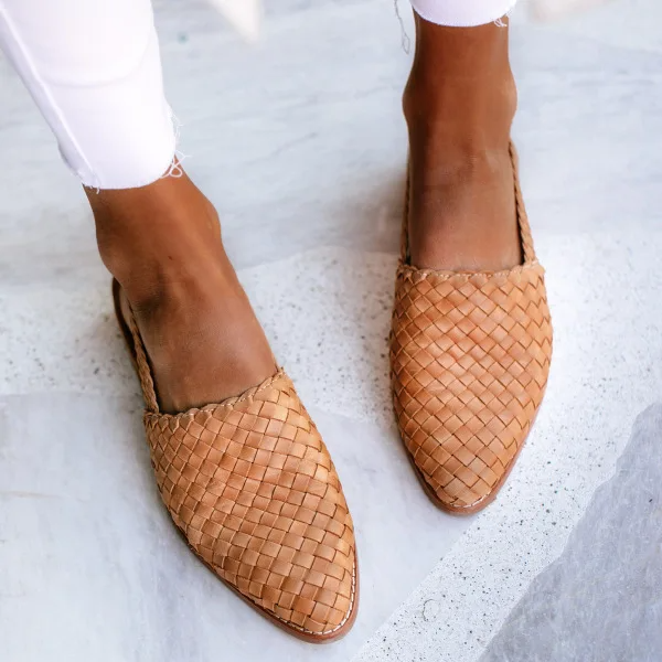 Leren dames sandalen met hak - Hilga