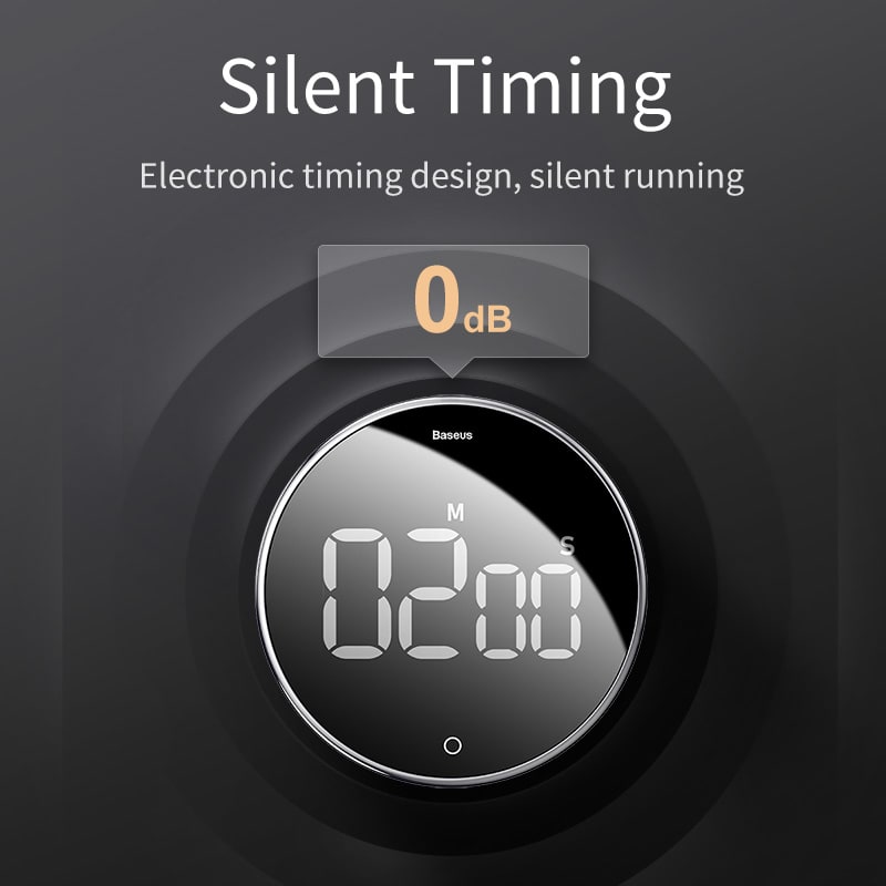 10-minutenklok-timer met afteltijd van 30 minuten, digitale keukenwekker met magnetische achterkant en draaibare rand