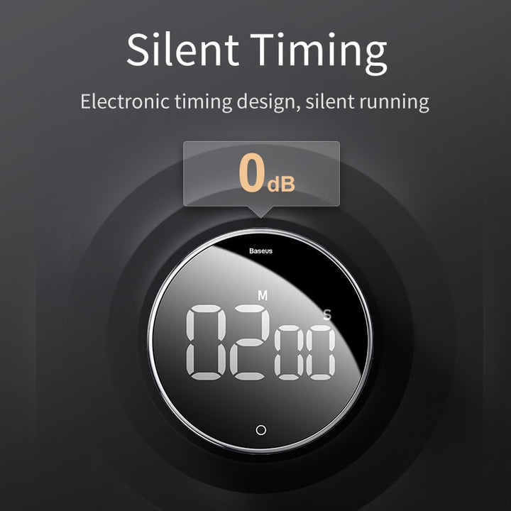 10-minutenklok-timer met afteltijd van 30 minuten, digitale keukenwekker met magnetische achterkant en draaibare rand