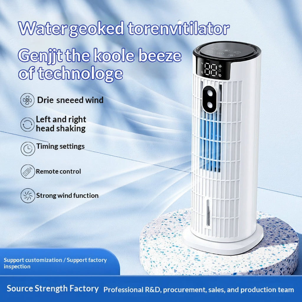 Head-shaking Large-spray Air-conditioning Fan Water-cooled Type