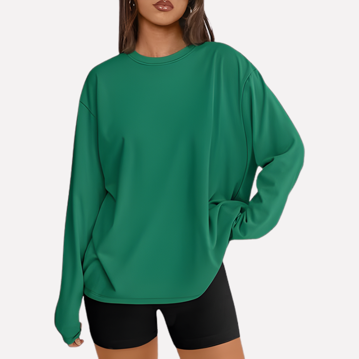 Vrouwen Oversized Lange Mouwen Shirt