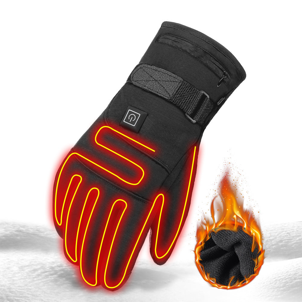 Elektrisch verwarmde handschoenen waterdicht thermische buitenkleding
