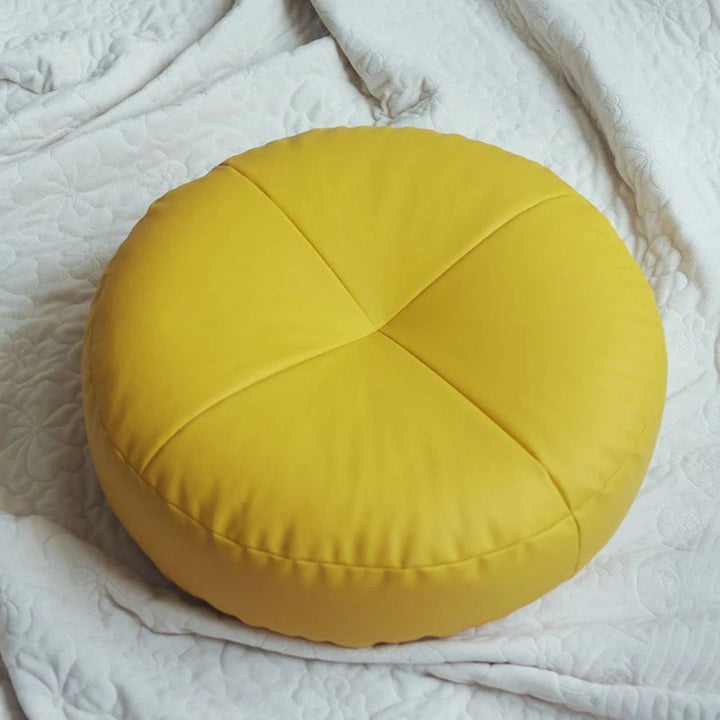 Nappa Leren Kussen in Japanse Stijl met Minimalistisch Design