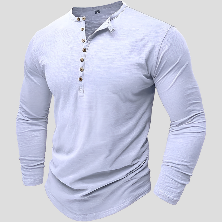 Los katoenen herenoverhemd - Casual, alledaagse stijl