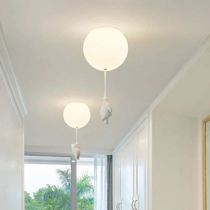 Kinder Plafondlamp met Beer en Ballon - CloudBear