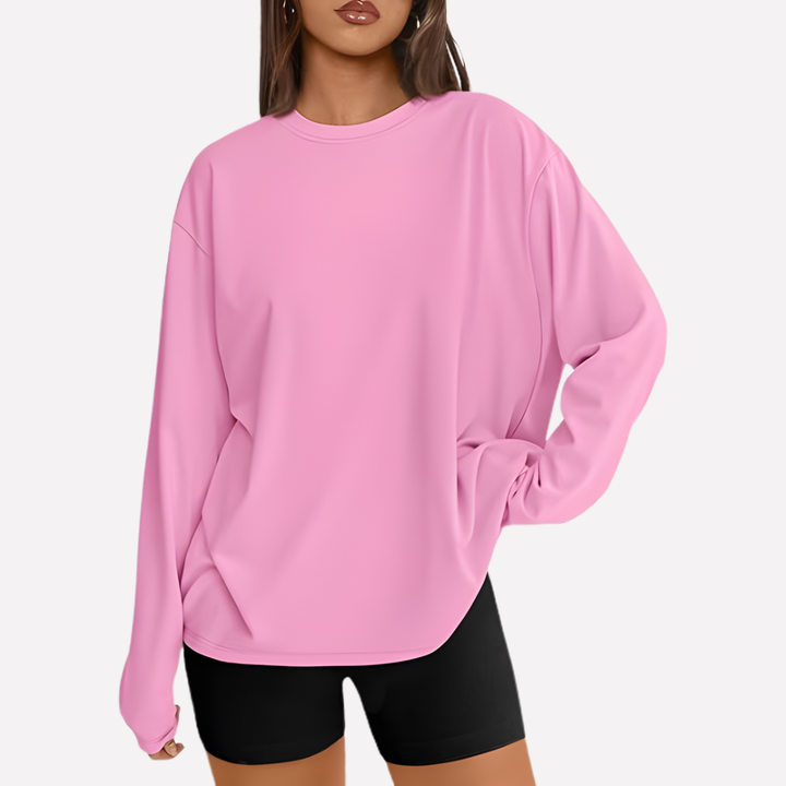 Vrouwen Oversized Lange Mouwen Shirt
