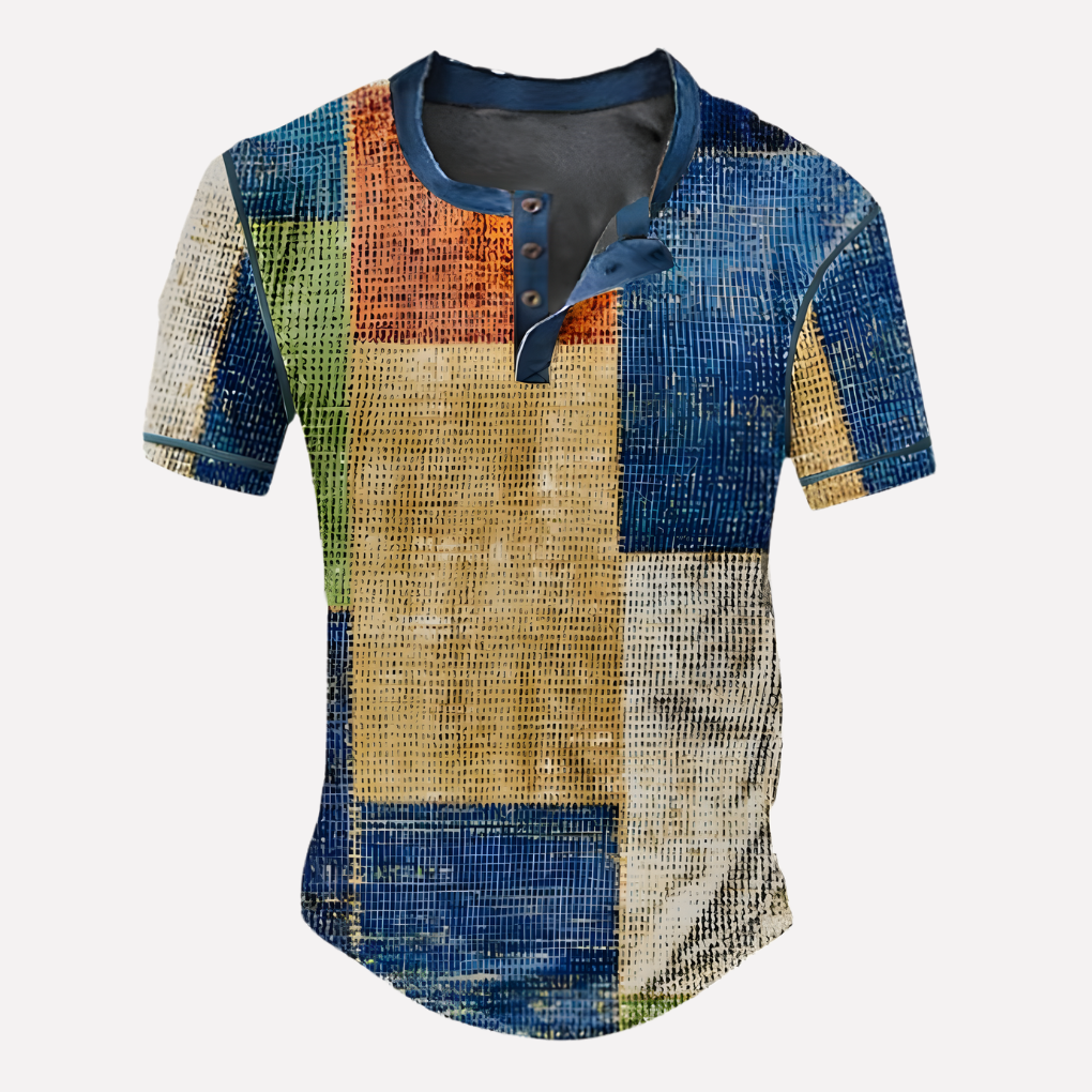 Heren Waffle Breisel Casual T-shirt