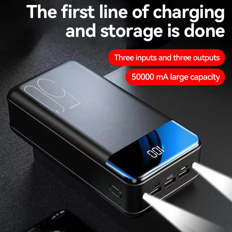 50,000 mAh Powerbank met Supersnelle Oplading
