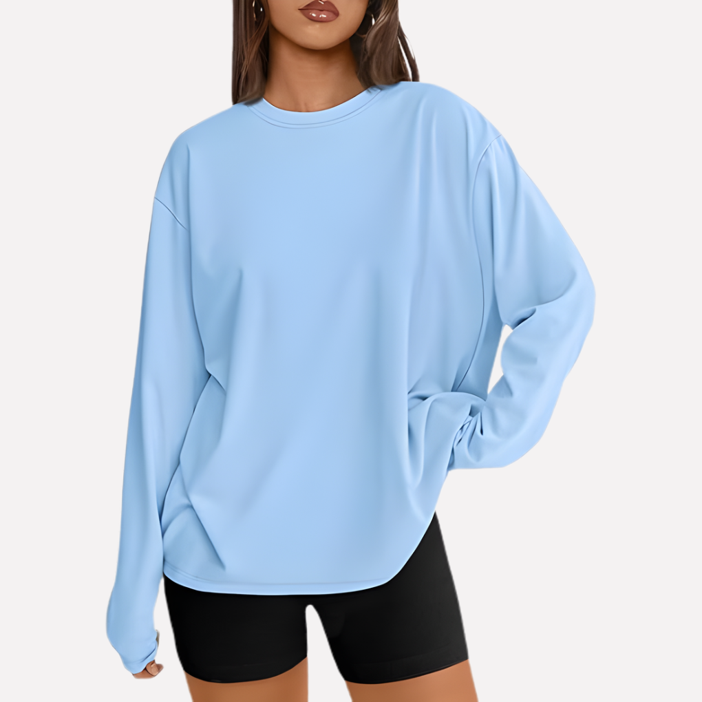 Vrouwen Oversized Lange Mouwen Shirt