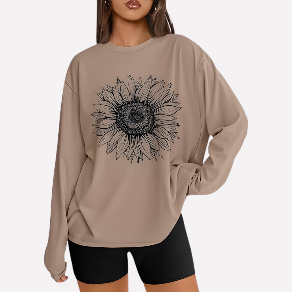 Vrouwen Oversized Lange Mouwen Shirt