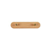 Wandkapstok van Hout met Messing Haken - LignaHook