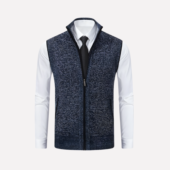 Heren Vest met Rits Voorkant