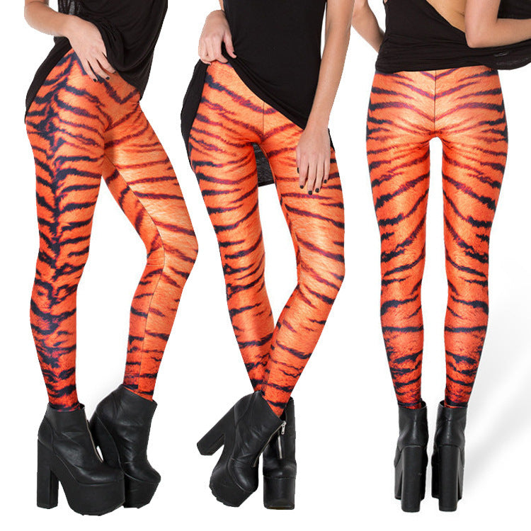 Oranje met Zwarte Broek voor Dames met Sportieve Flair