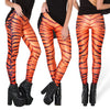 Oranje met Zwarte Broek voor Dames met Sportieve Flair
