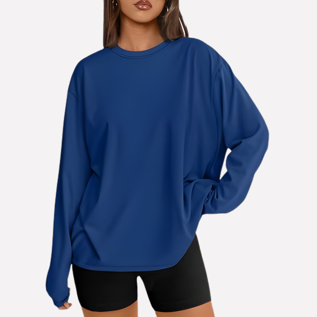 Vrouwen Oversized Lange Mouwen Shirt