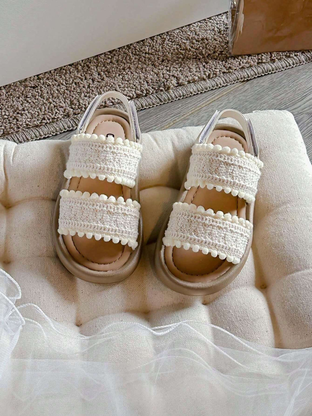 Gevlochten Prinsessensandalen voor Meisjes met Zachte Zool