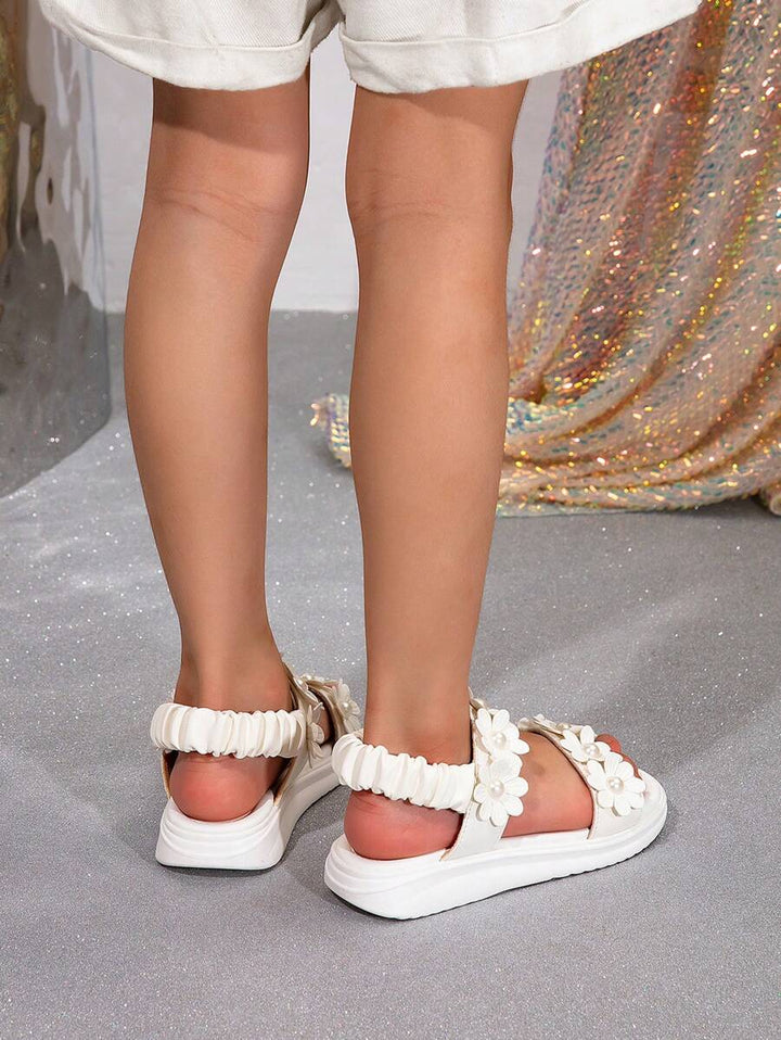 Meisjes Sandalen met Bloemendecor en Zachte Zool