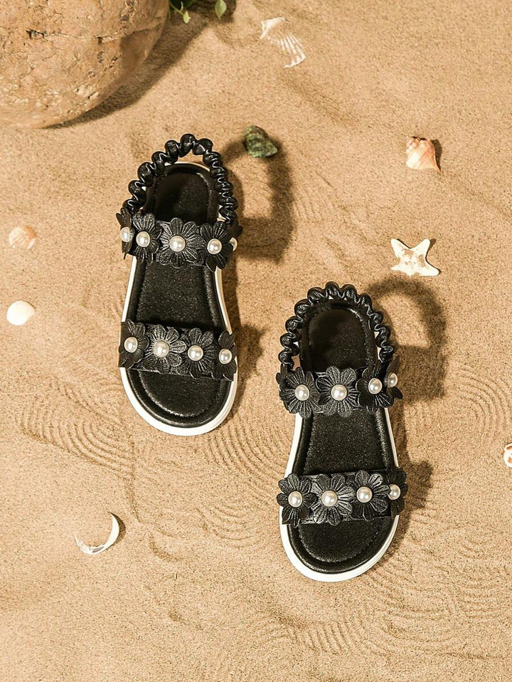 Meisjes Sandalen met Bloemendecor en Zachte Zool