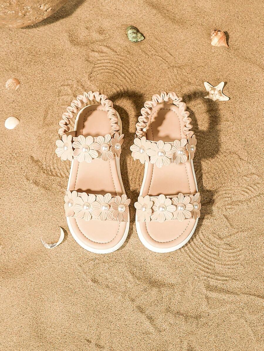 Meisjes Sandalen met Bloemendecor en Zachte Zool