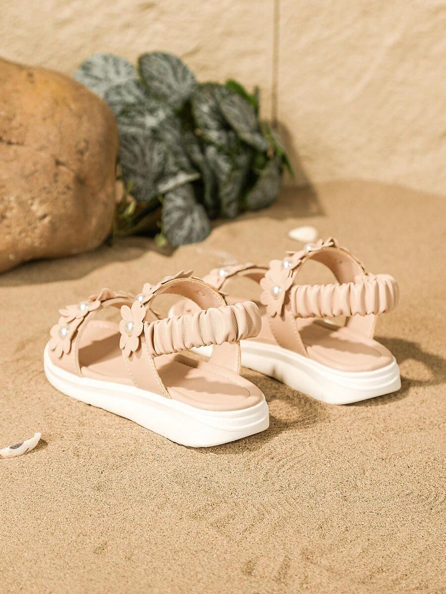 Meisjes Sandalen met Bloemendecor en Zachte Zool