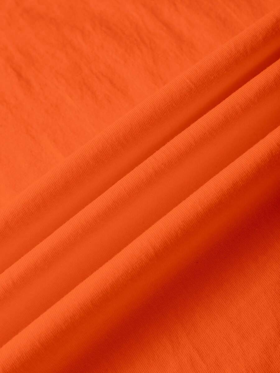 Oranje Dames T-shirt met Fruitprint en Tekst
