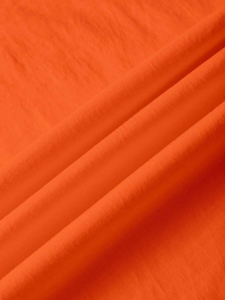 Oranje Dames T-shirt met Fruitprint en Tekst