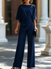 Tweedelige set met gedrapeerde taille