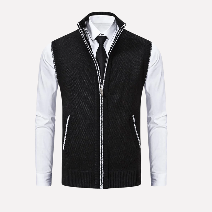 Heren Vest met Rits Voorkant