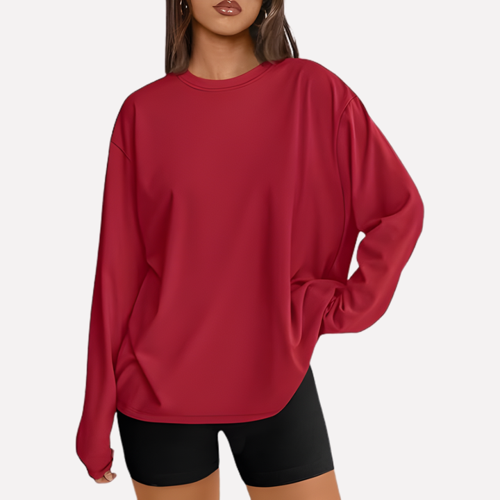 Vrouwen Oversized Lange Mouwen Shirt