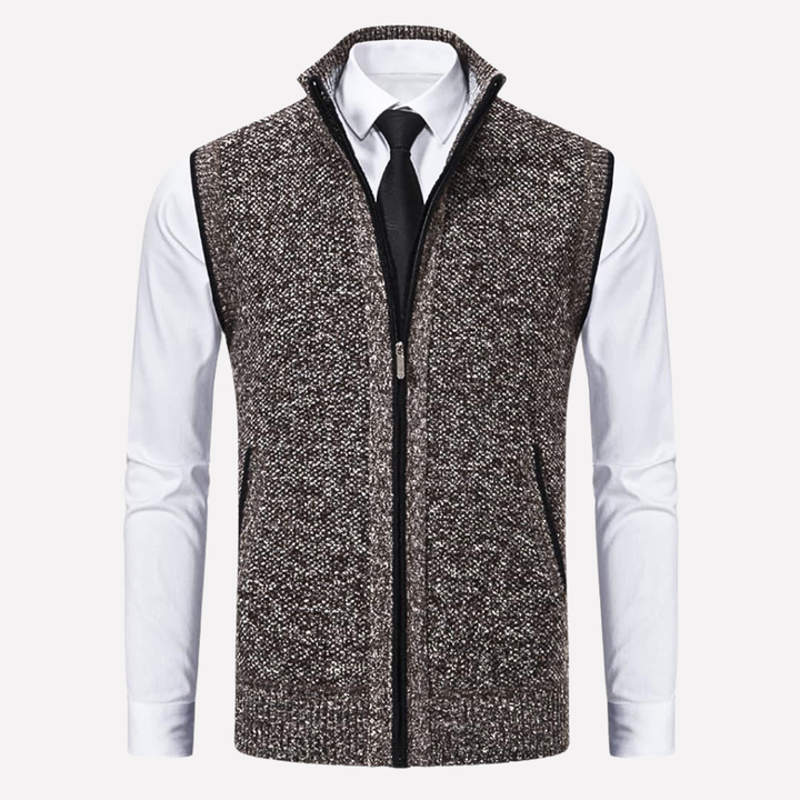 Heren Vest met Rits Voorkant