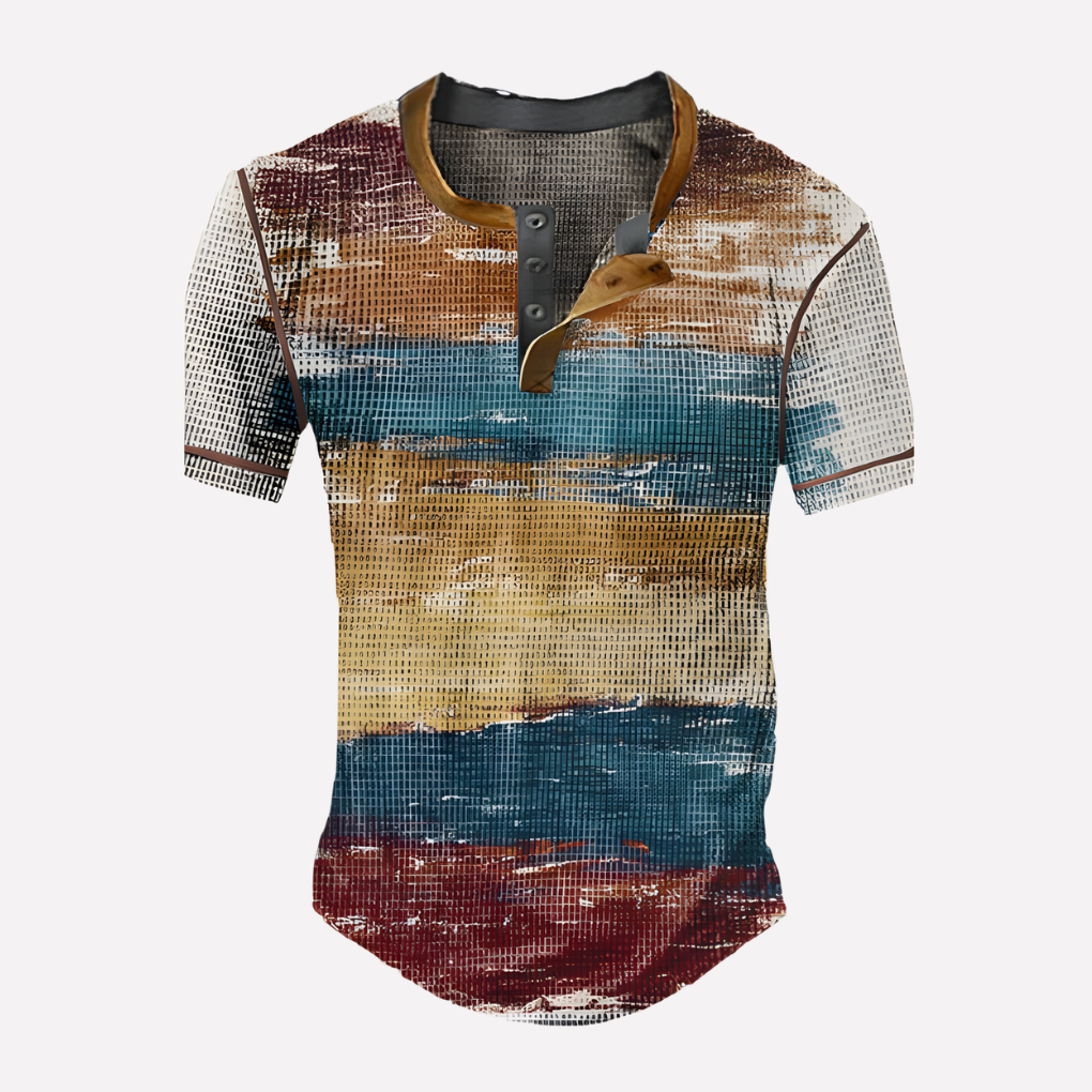 Heren Waffle Breisel Casual T-shirt