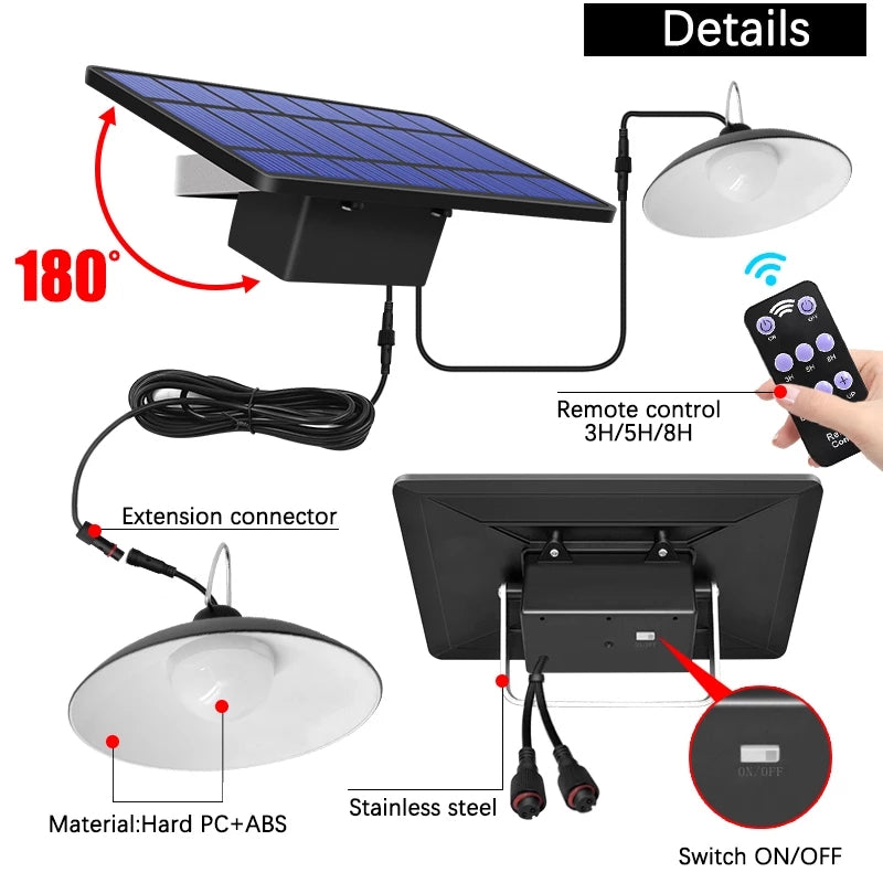 Draadloze Solar LED Lampenset met Afstandsbediening – TwinRay