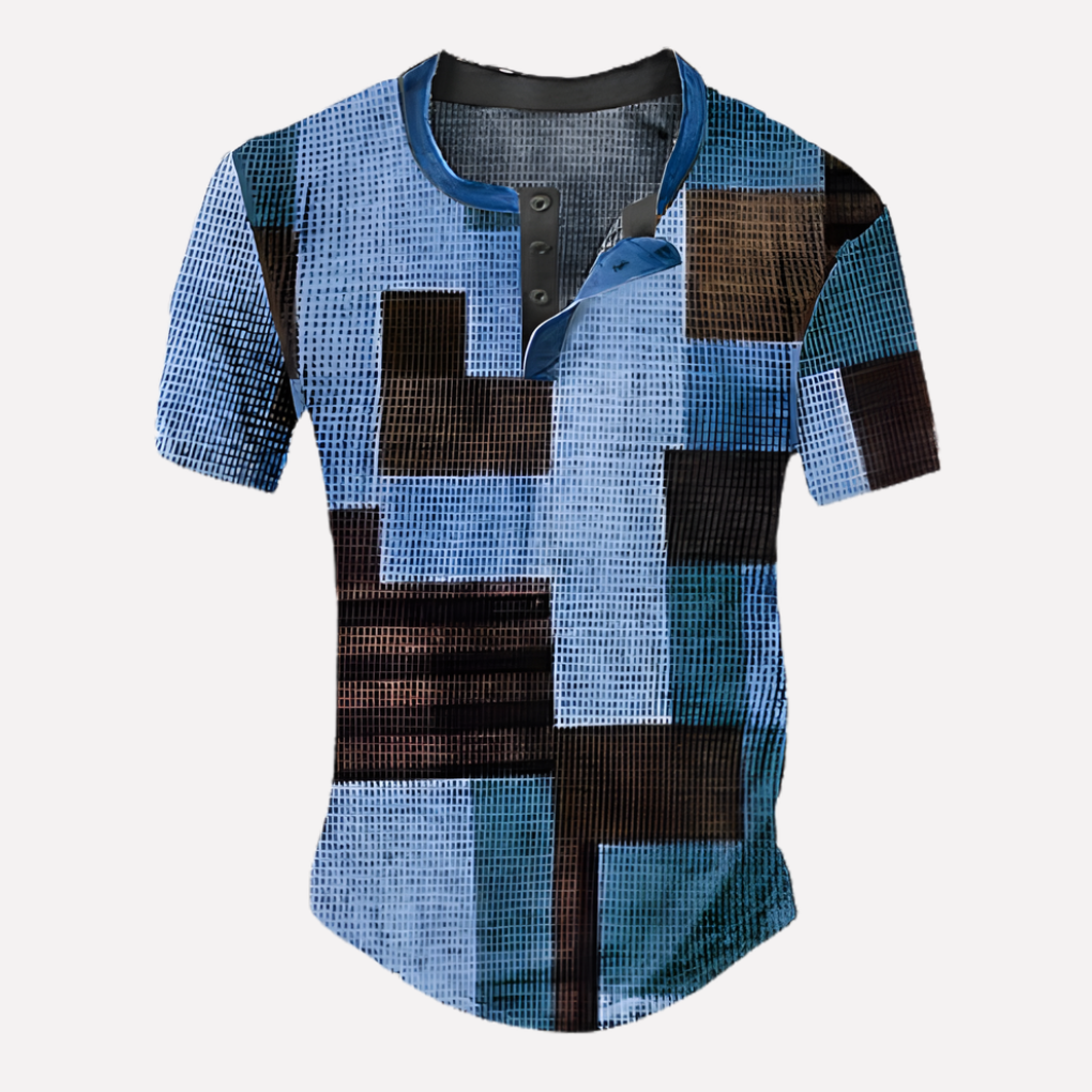 Heren Waffle Breisel Casual T-shirt