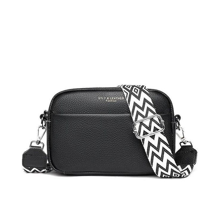 Stijlvolle leren handtas - schoudertas dames