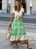 Liora – Retro Zomers Rok met Print en Ruches