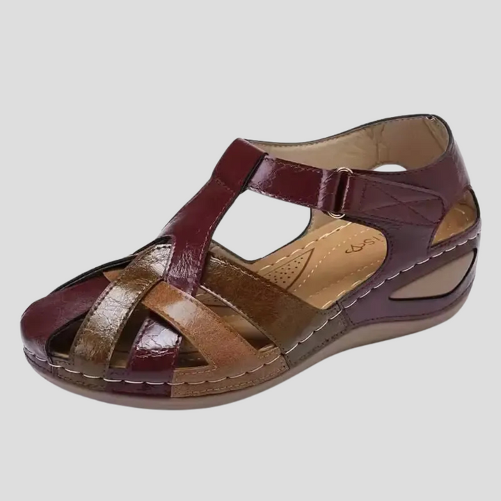 Comfortabele leren sandalen met boogondersteuning voor dames