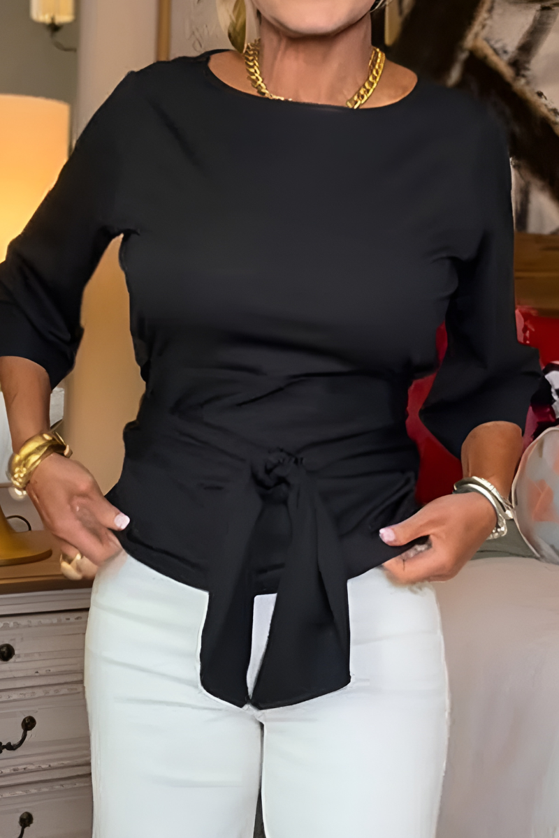 Daria™ | Stijlvolle Strik Taille Top