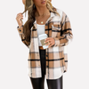 Vrouwen Plaid Shacket