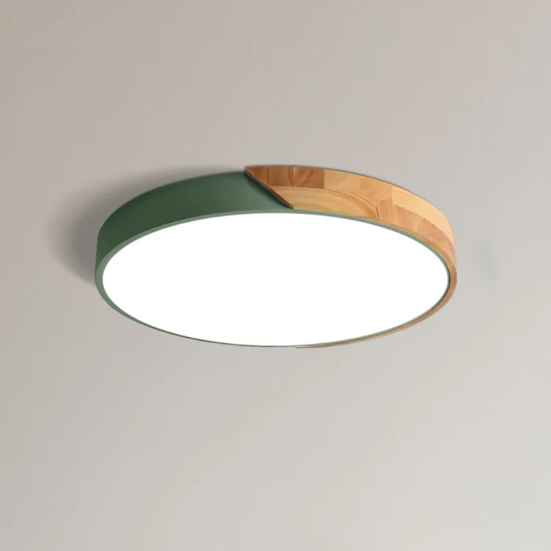 Delos Scandi houten plafondlamp | Natuurlijke LED-designlamp
