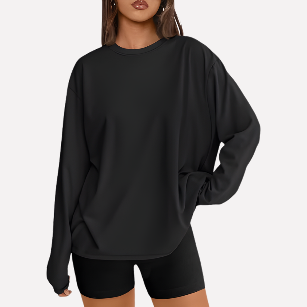 Vrouwen Oversized Lange Mouwen Shirt