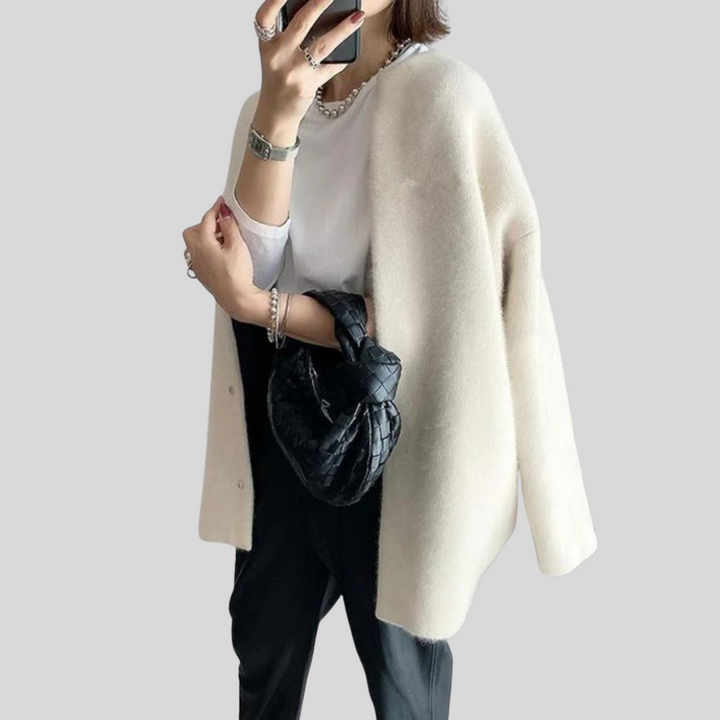 Elegante cardigan – verfijnde gebreide laag